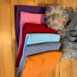 New soft and fuzzy 100% wool sweaters in various colours, medium, $36